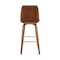 Armen Living Renee 30" Swivel Gray Faux Leather and Walnut Wood Bar Stool LCRNBAWAGR30 - alternate 5